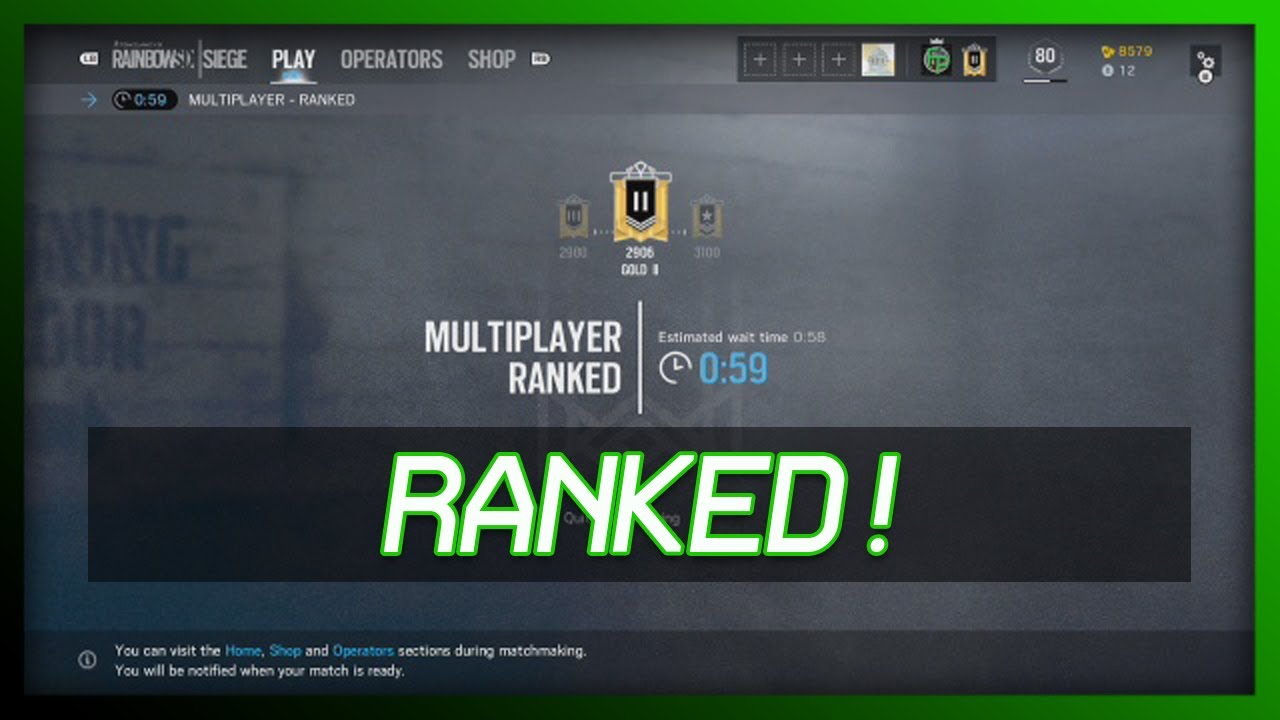 Rainbow Six Siege - My First Ranked Game Recording!