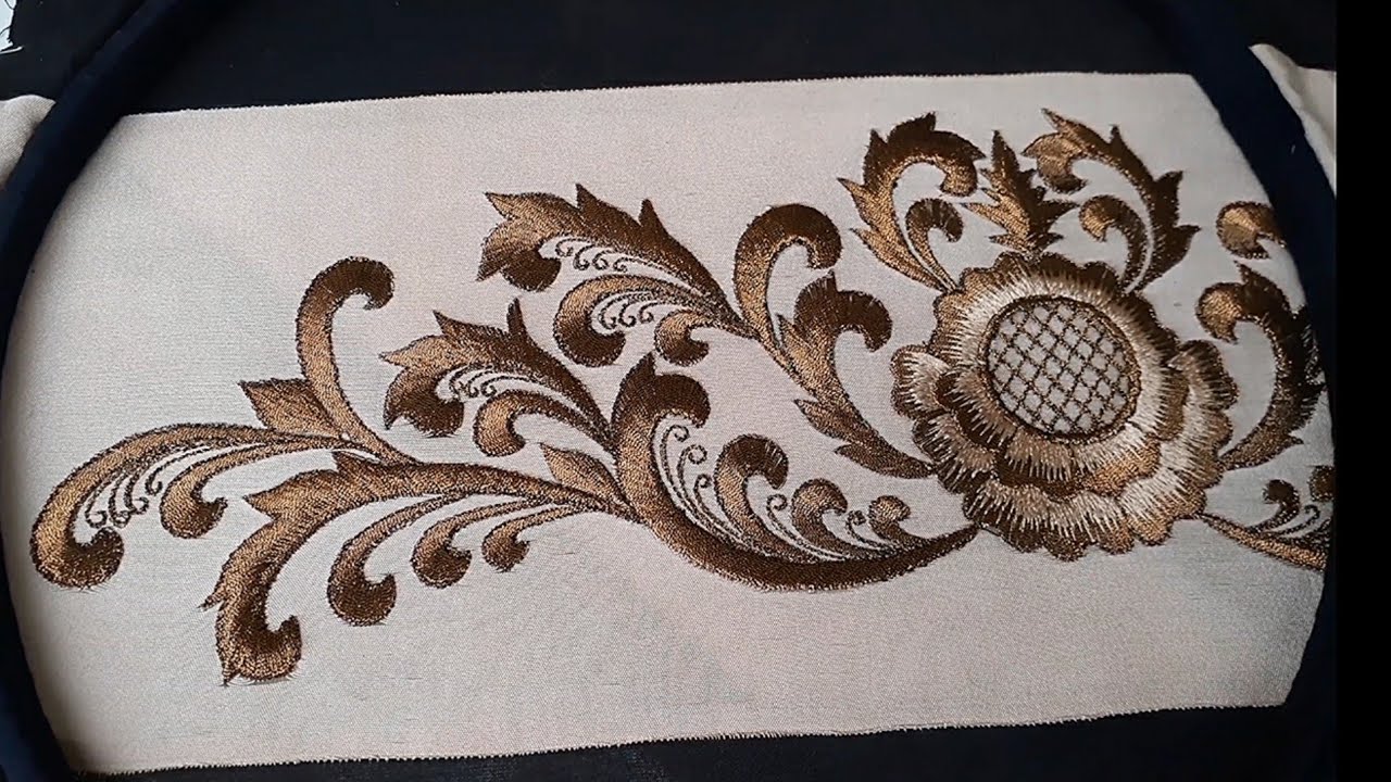 Classic motif embroidery work