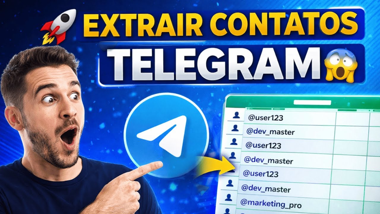 🔥 COMO EXTRAIR MEMBROS DE GRUPOS DO TELEGRAM EM MINUTOS 😱🚀 | 2026