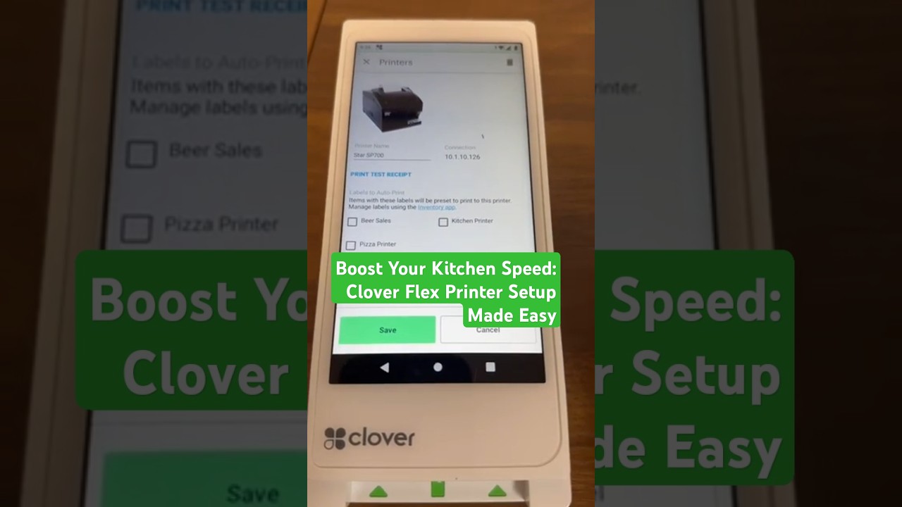 Boost Your Kitchen Speed: Clover Flex Printer Setup Made Easy! Clover Flex | Kitchen Printer | POS |