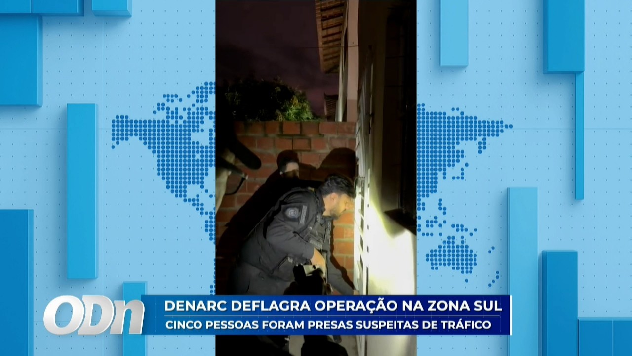 DENARC deflagra operação na zona sul: Cinco pessoas foram presas suspeitas de tráfico 11 02 2026