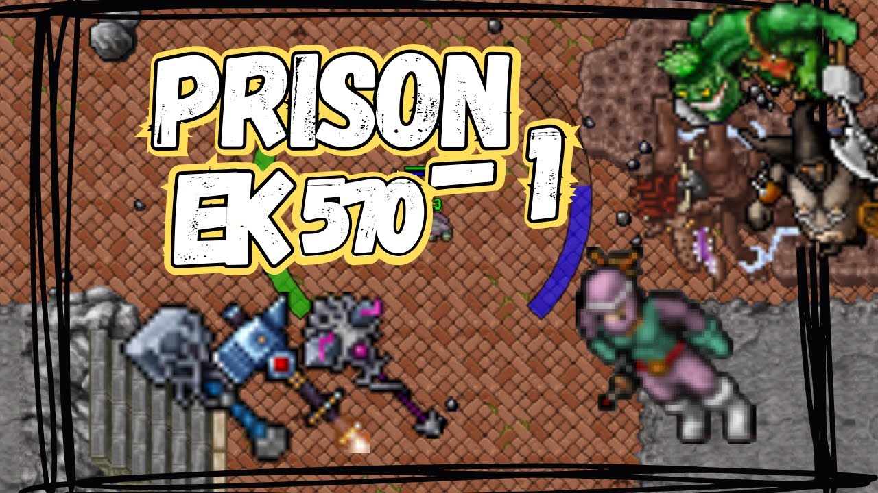 Tibia - SOLO EK 570  - ROSHAMUUL PRISON -1 - QUAL ARMA/ELEMENTO USAR?