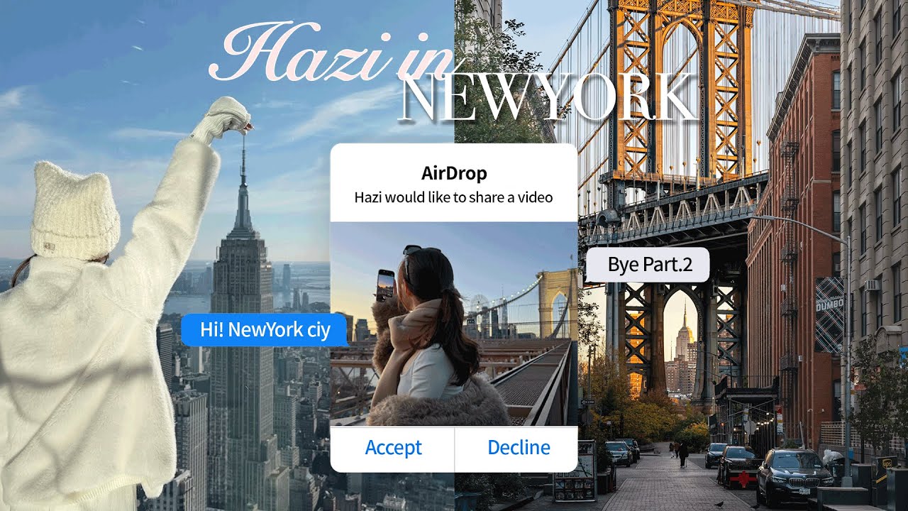 HAZI in NEW YORK🇺🇸🗽 단연코 인생 최고의 순간, 안 가면 후회할 뉴욕 스팟들!💫 연말, 크리스마스
