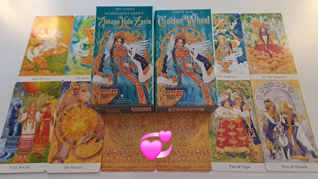 Słowiański Tarot Złotego Koła Życia vs Tarot of the Golden Wheel. Porównanie talii. Recenzja🔔 PL