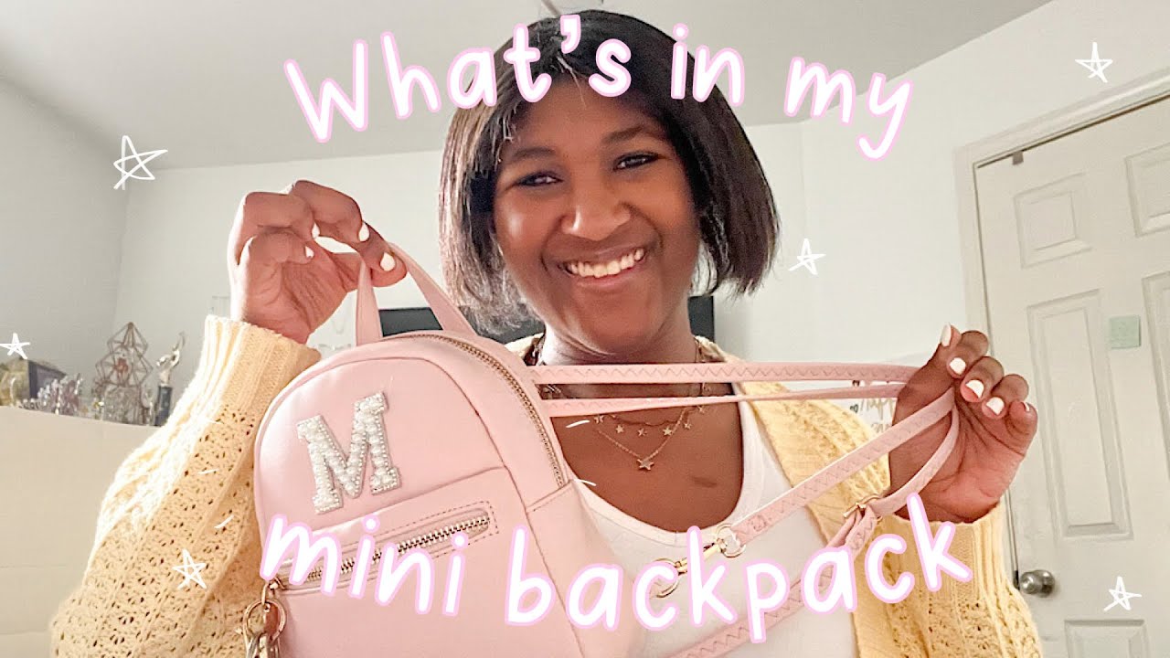 WHATS IN MY MINI BACKPACK 🎒💖