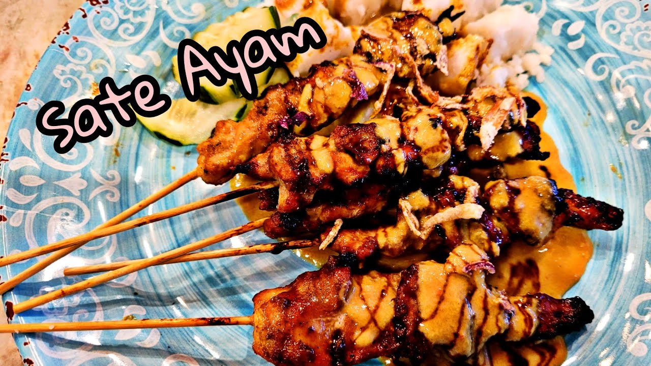 INDONESIAN CHICKEN SATAY with PEANUT SAUCE / SATE AYAM RECIPE