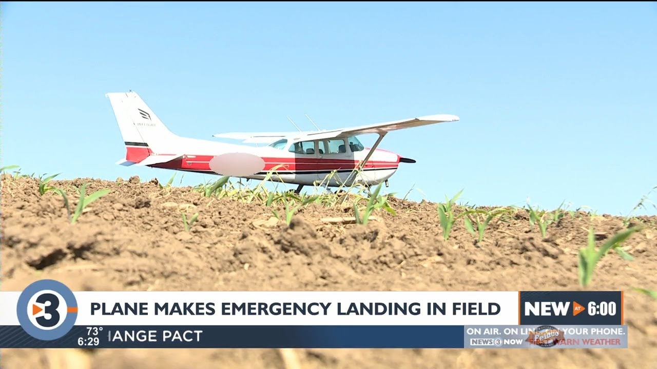 Plane bound for Pewaukee makes emergency landing in Cross Plains farm field