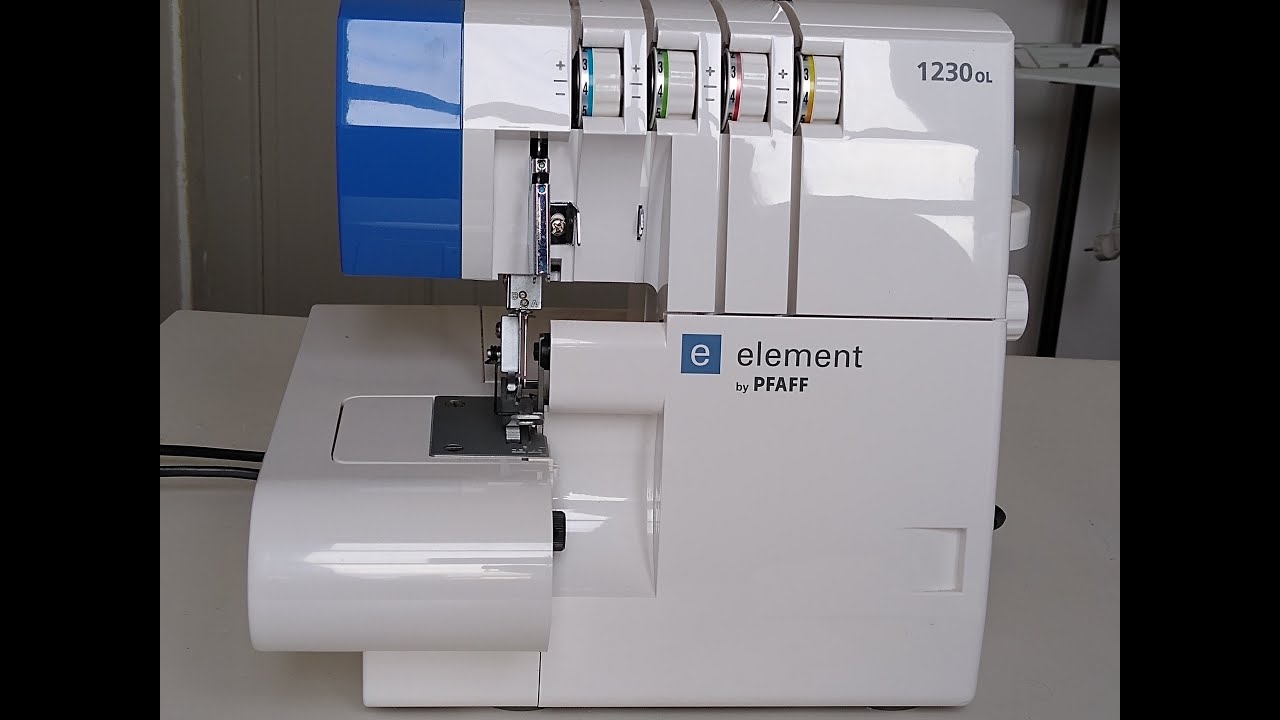 Comment enfiler une surjeteuse, ici la Pfaff Element de chez Lidl