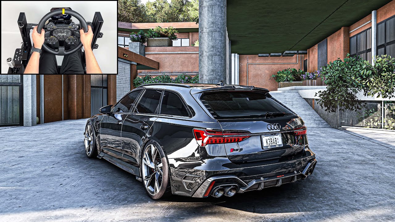 Audi RS6 Avant ABT | Forza Horizon 5 | Steering Wheel Gameplay