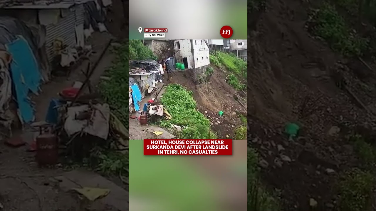 Uttarakhand Landslide: Building Damaged Near NH 707A in Tehri Garhwal  No Casualties Reported
