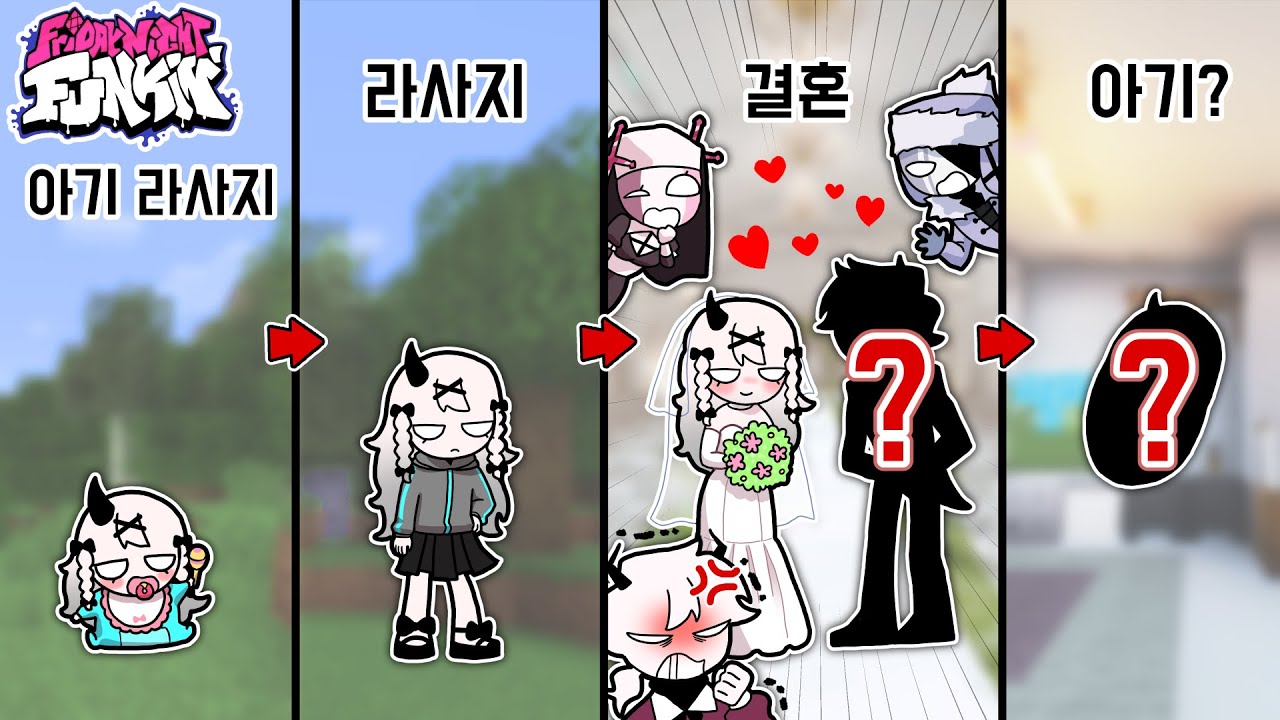 프나펑 라사지 키우기! 결혼에서 귀여운 아기까지?! [라사지 남친에 사르벤테, 셀레버, 루브 반응이?! ㅋㅋㅋㅋ] 퀸톨