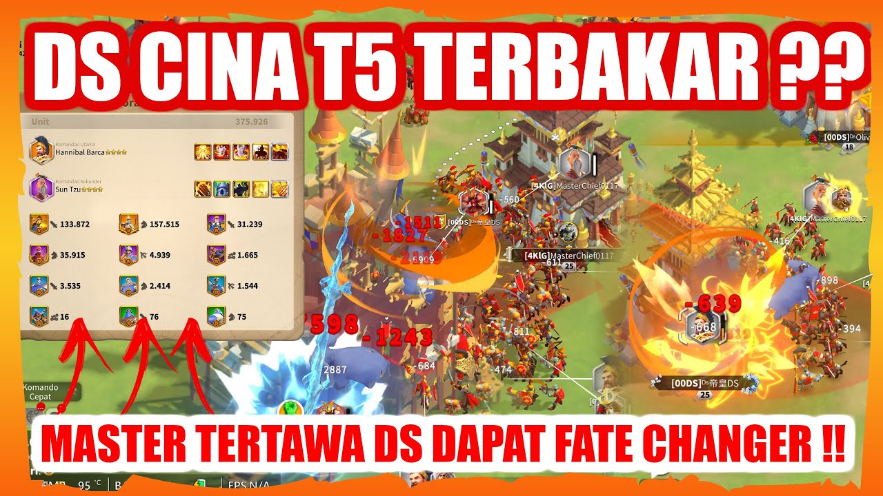MASTER BIKIN DS CINA DAPET FATE CHANGER !! WAR KINGDOM 4000 USIA 7 HARI