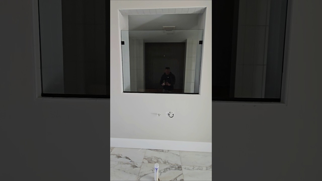 Large Shower Panel Install - Before and After