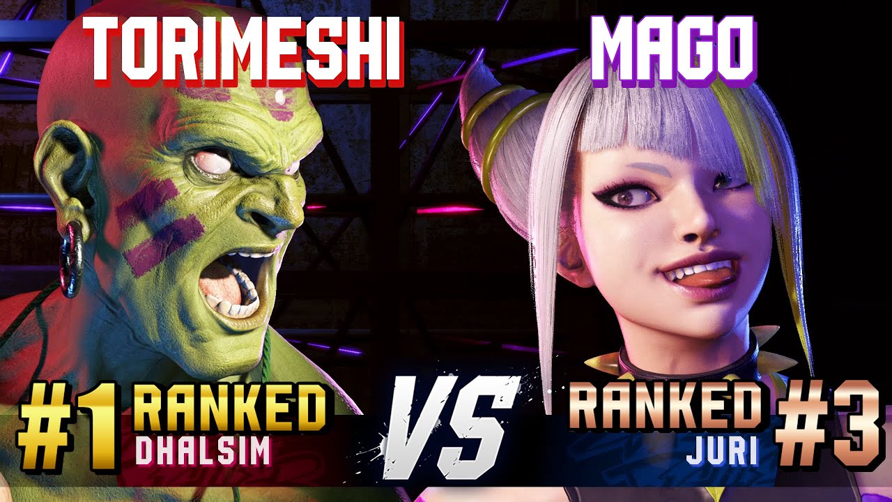 SF6 ▰ TORIMESHI (#1 Ranked Dhalsim) vs MAGO (#3 Ranked Juri) ▰ High Level Gameplay