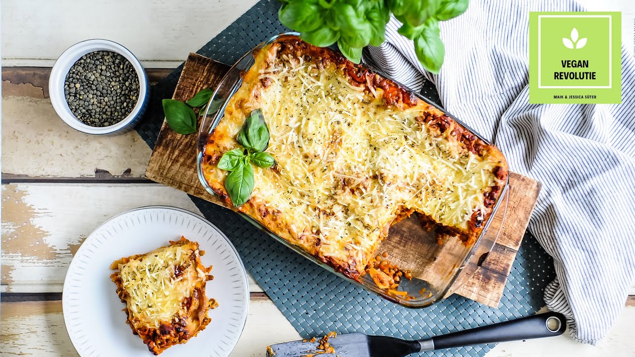 LINZEN LASAGNE BOLOGNESE (niemand heeft door dat 'ie vegan is!) | @veganrevolutie door Jessica Süter