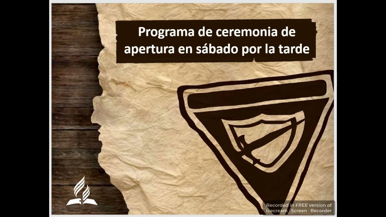 Programa de ceremonia de apertura en sábado por la tarde