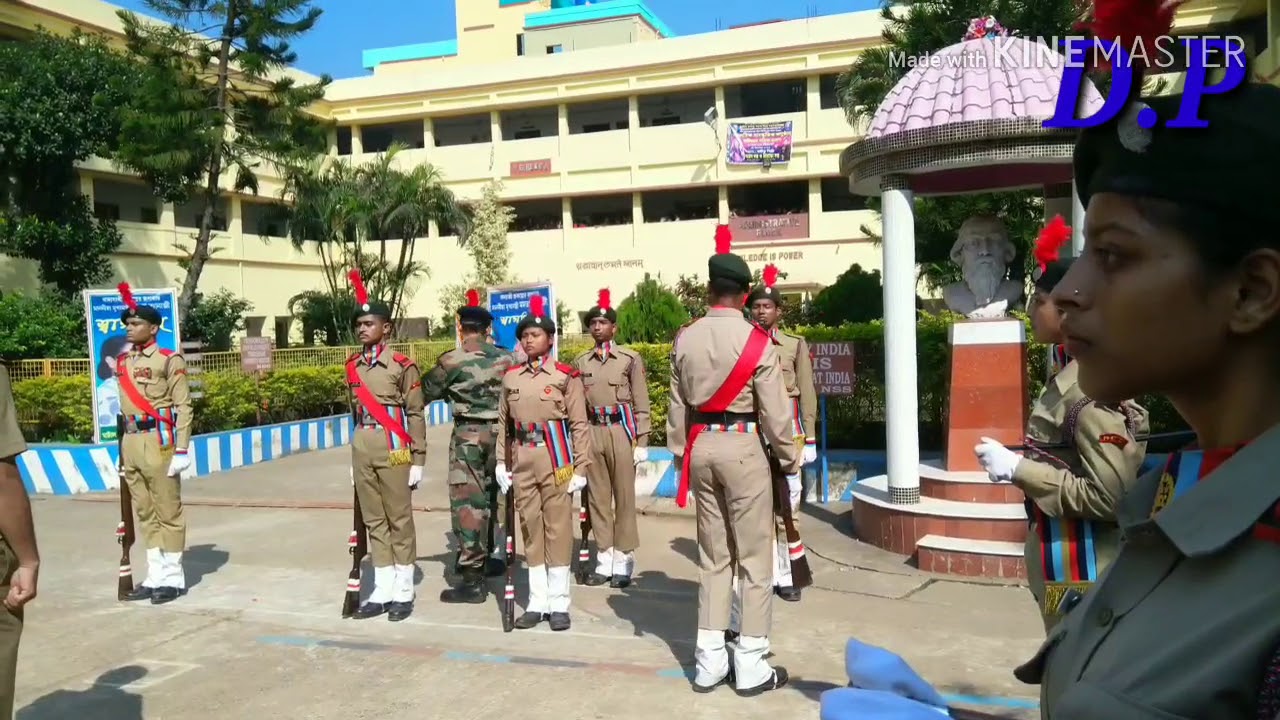 GHATAL COLLEGE NCC PRESENTED GOURD OF OWNER DRILL ।