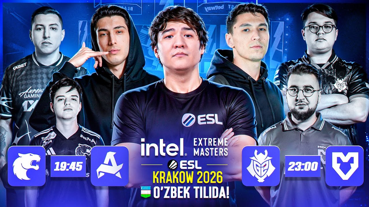 🔴IEM Kraków 2026 Playoffs —  G2 vs MOUZ | LIVE | O‘zbekcha | 8-KUN