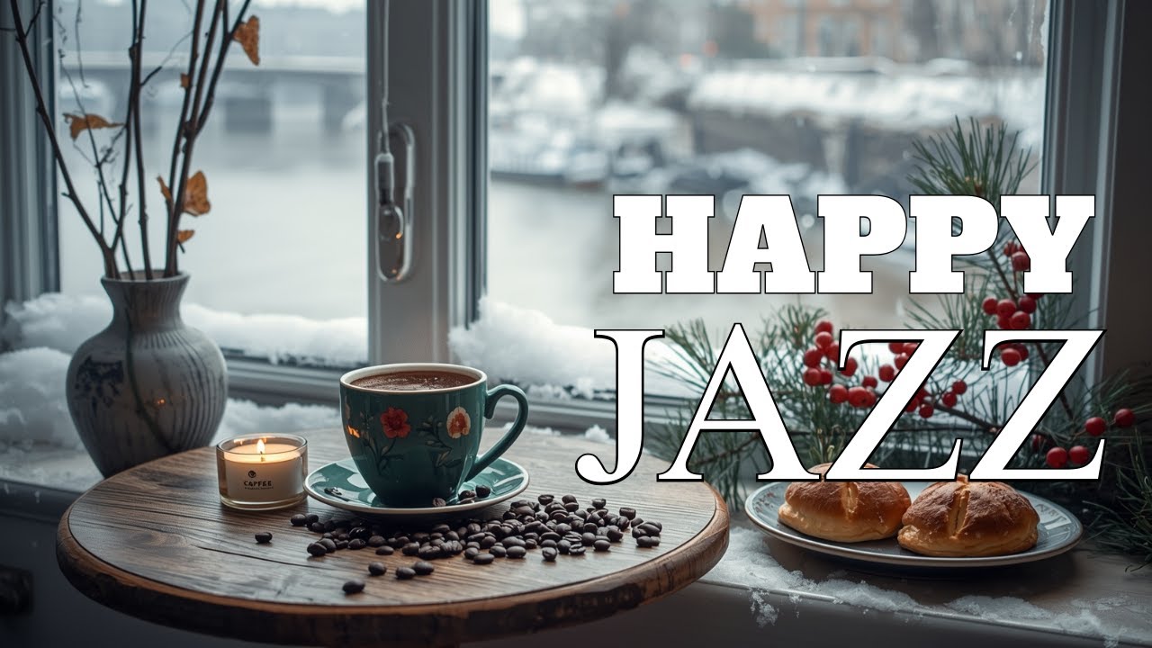 Happy Winter Jazz Cafe ~ Delicate Morning Jazz Music & Bossa Nova Piano for Stress Relief, Relaxing