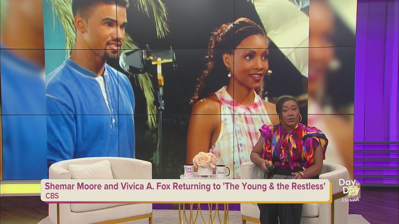 Shemar Moore and Vivica A. Fox Returning to 'The Young & the Restless' | Day to Day with Mariah