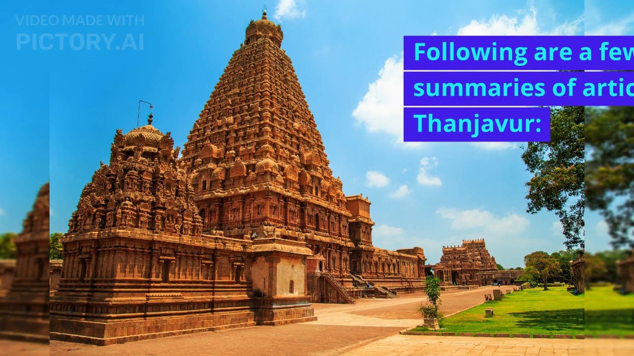 Thanjavur City Vlog || Tourist places to visit in Thanjavur or Tanjore