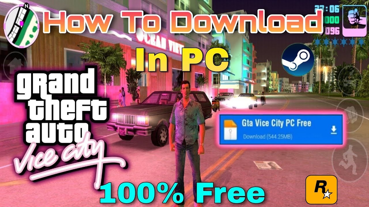 How to download gta vice city in laptop for free easily download gta vice city in pc/laptop for free