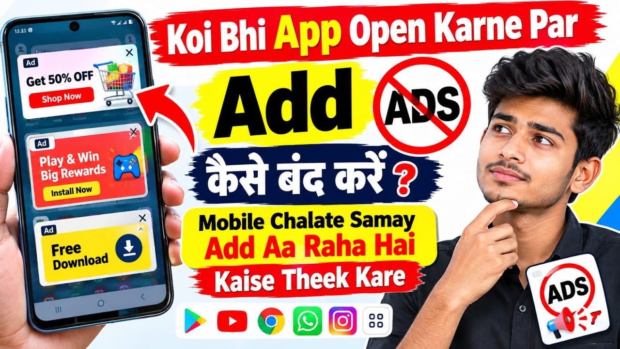 How to stop ad when opening any app? Ad keeps coming while using mobile, how to fix it