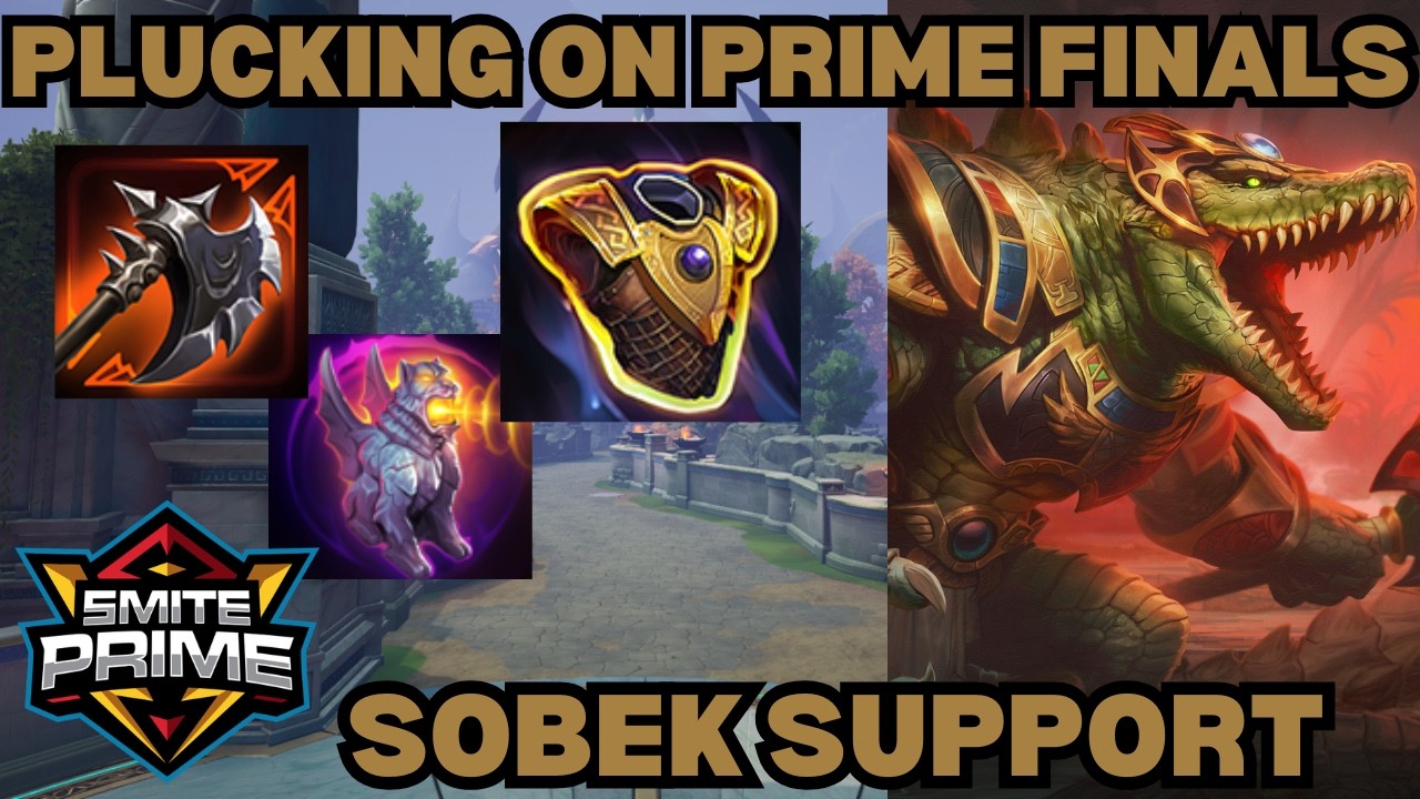 PLUCKING ON SMITE PRIME FINALS! - Sobek Support Smite 2 Gameplay