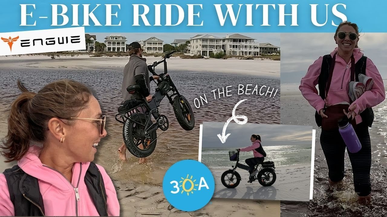 Come Ride With Us! 🚴 Engwe Engine Pro E-Bike Beach & Trail Fun on Florida's 30A!