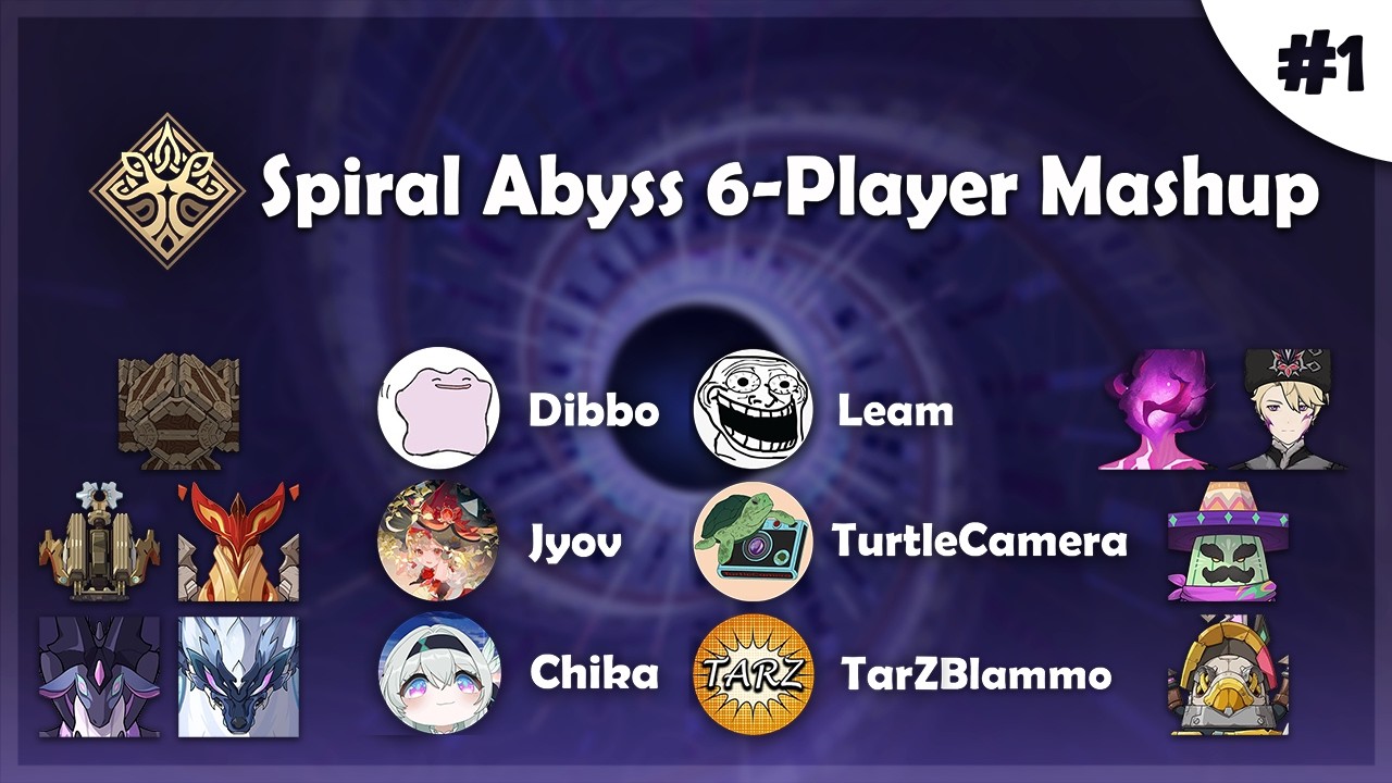 Spiral Abyss 6-Player Mashup | Spiral Abyss 6.3A
