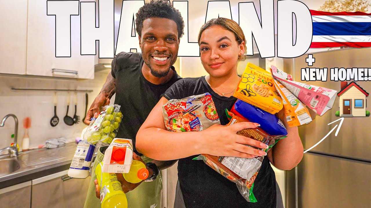 Our Family Epic Grocery Haul In Thailand for Our New Home!