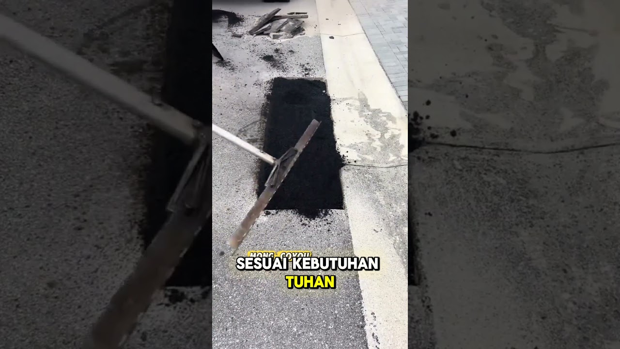 Begini Standar Kerja Proyek Perbaikan Jalan #shortsvideo #faktaunik