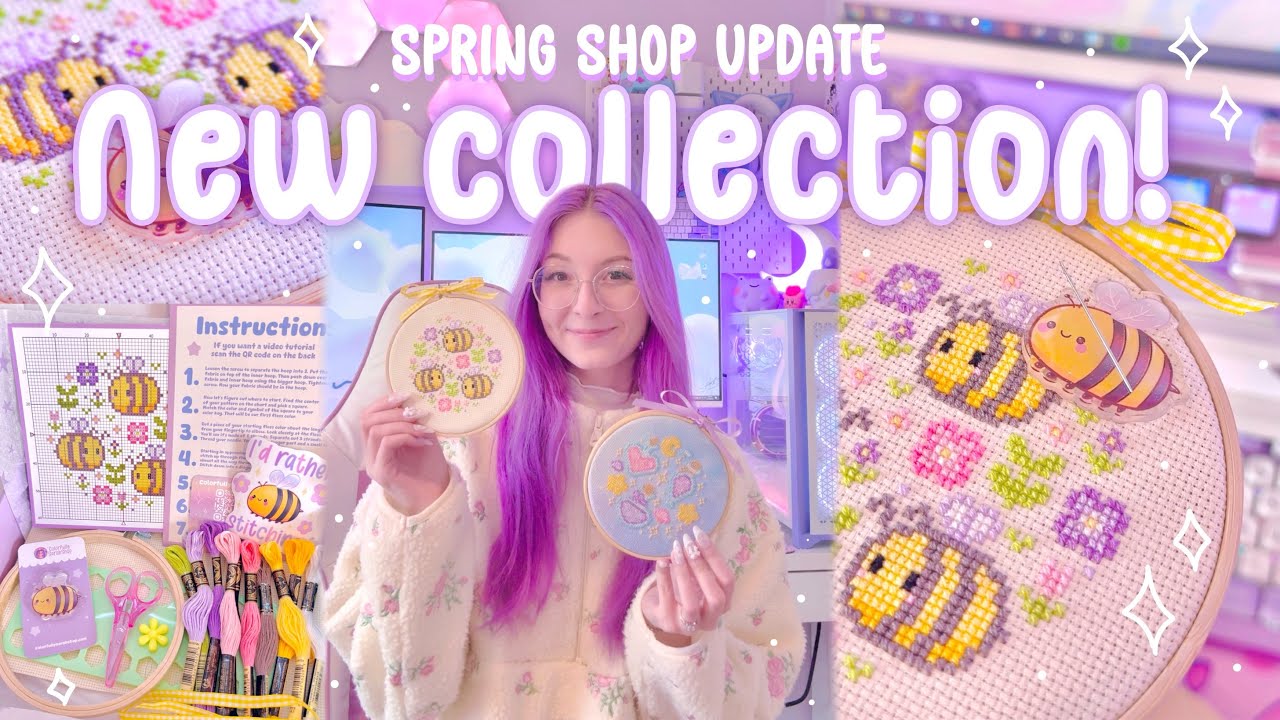 Spring SOLD OUT kits 🌸 Designing and packing new products for the spring shop update