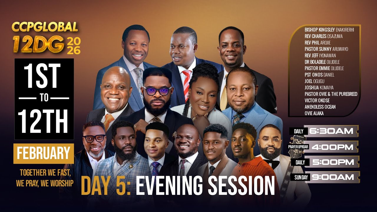 #CCPGlobal12DG2026 | Day 5 Evening Session | Pastor Emmie Oludele | 05-02-2026