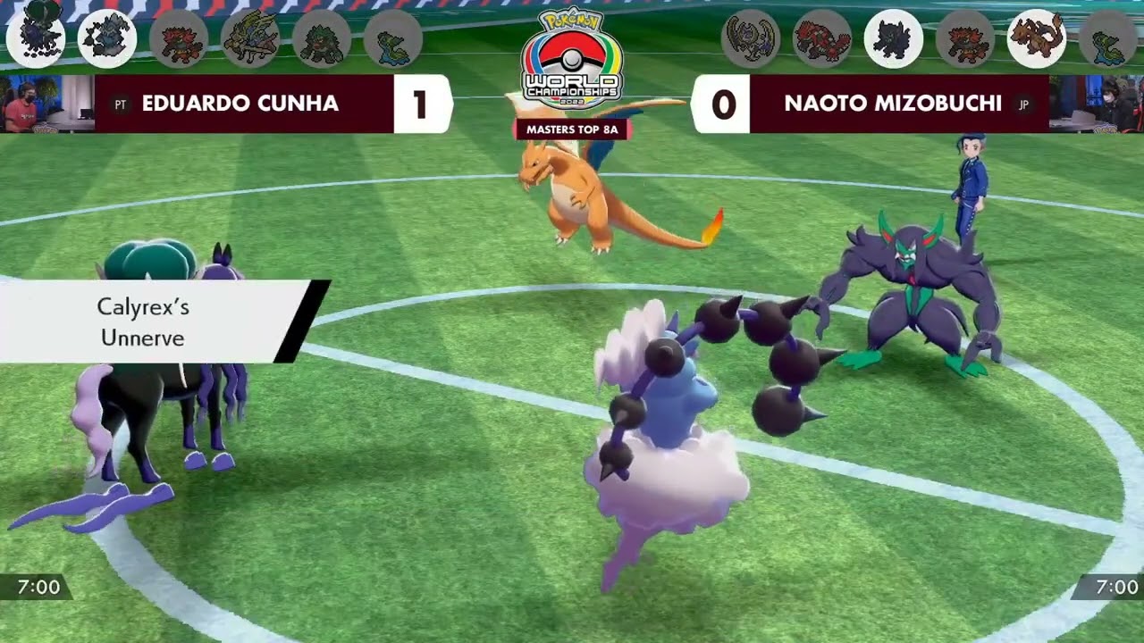 2022 Pok&eacute;mon World Championship VGC Master Division QTR Final Eduardo Cunha vs Naoto Mizobuchi Top8A