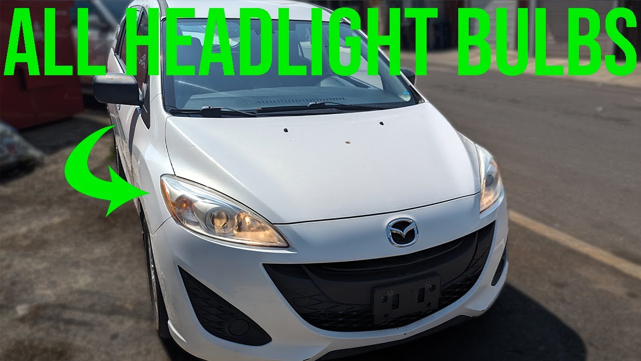 Как заменить лампы в фарах - Mazda 5 (2011-2017)