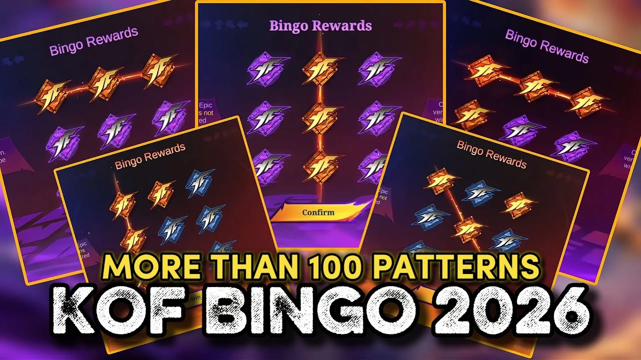 KOF BINGO PATTERNS 2026 🔥🔥🔥