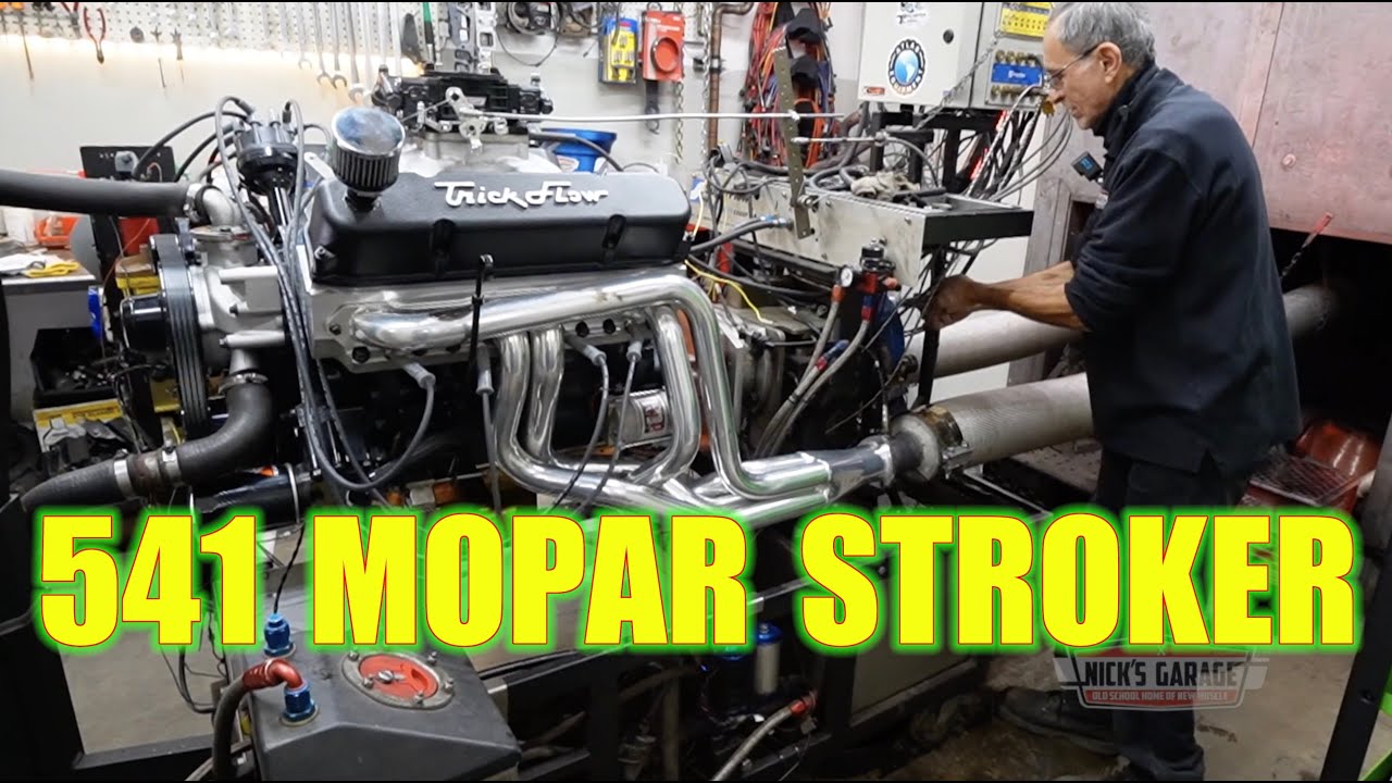 541 Mopar Stroker BLASTS on Nick's Dyno