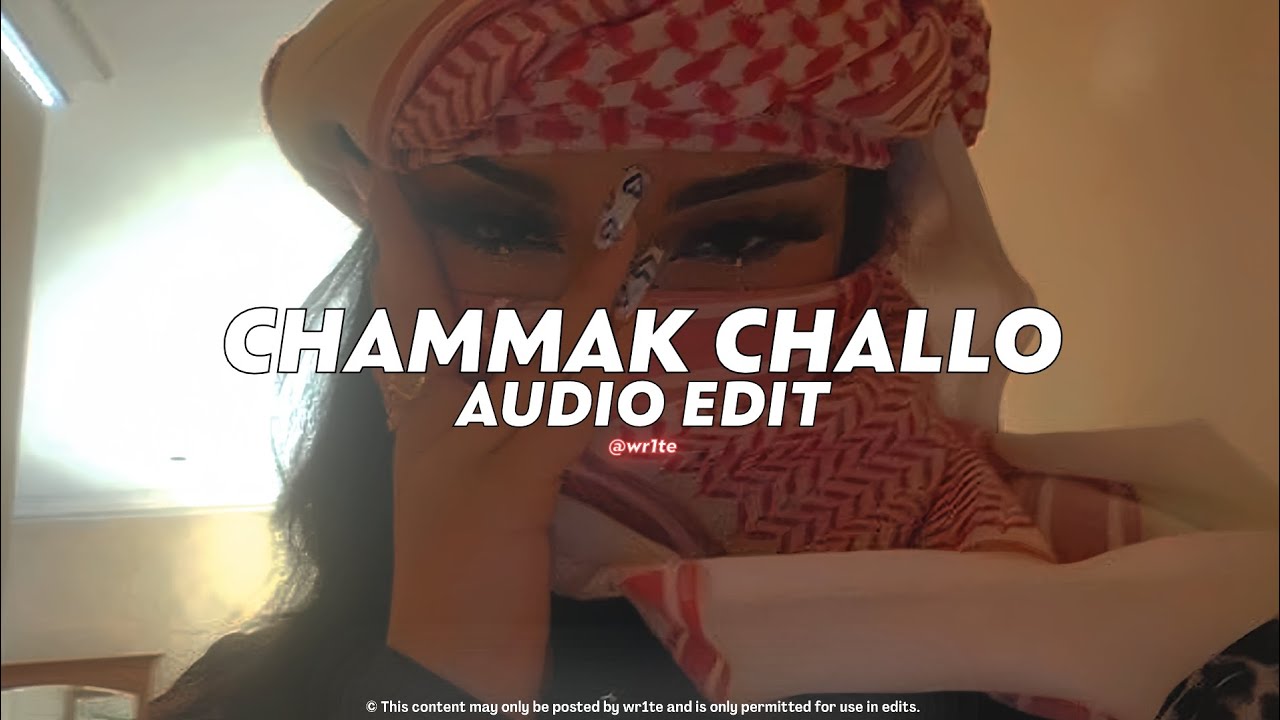 chammak challo (tiktok version) || akon, hamsika iyer [ edit audio ]