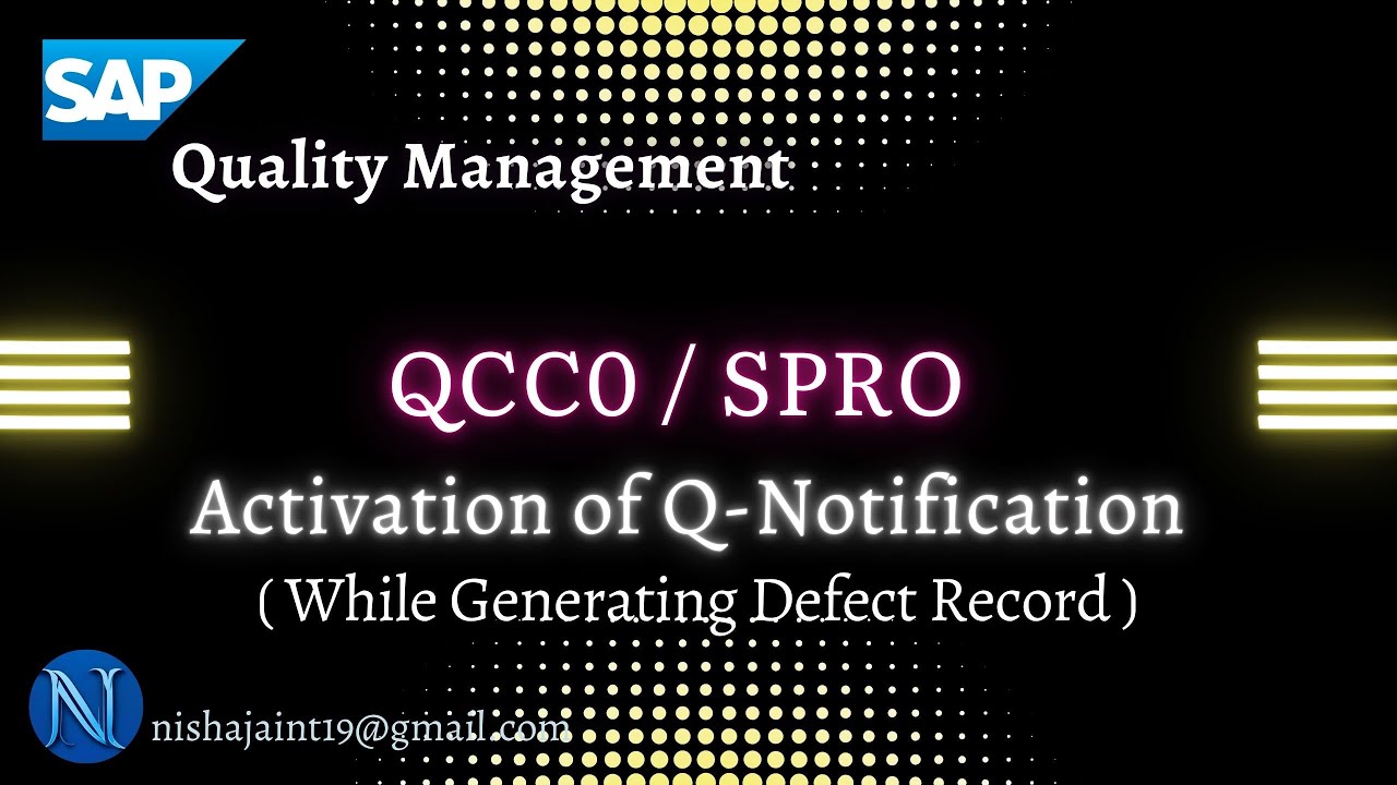 Activate Quality Notification while generating Defect Record in SAP S/4HANA Quality Management (QM)