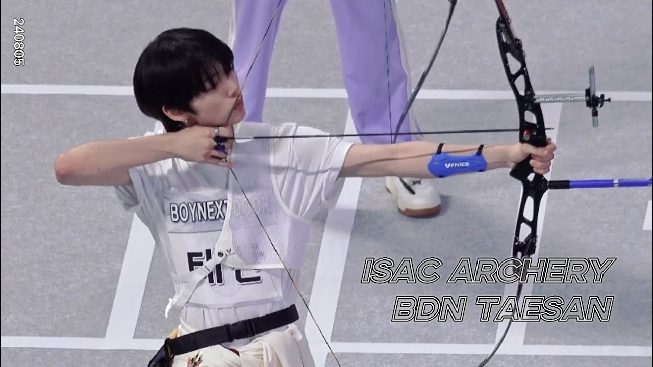 [4K] 240805 BOYNEXTDOOR TAESAN 보이넥스트도어 태산 '2024 ISAC ARCHERY(아육대 양궁)' Focus Fancam