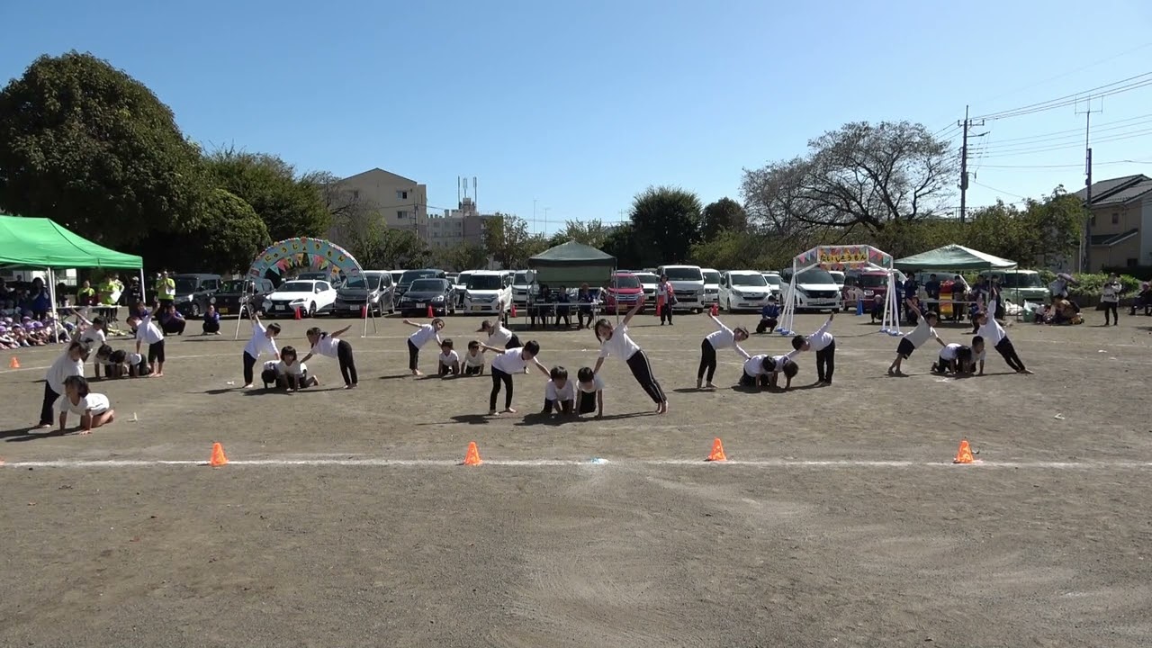 ２０２３年度　みなみ保育園・となりのみなみ保育園　運動会　５歳組体操「ありがとう」