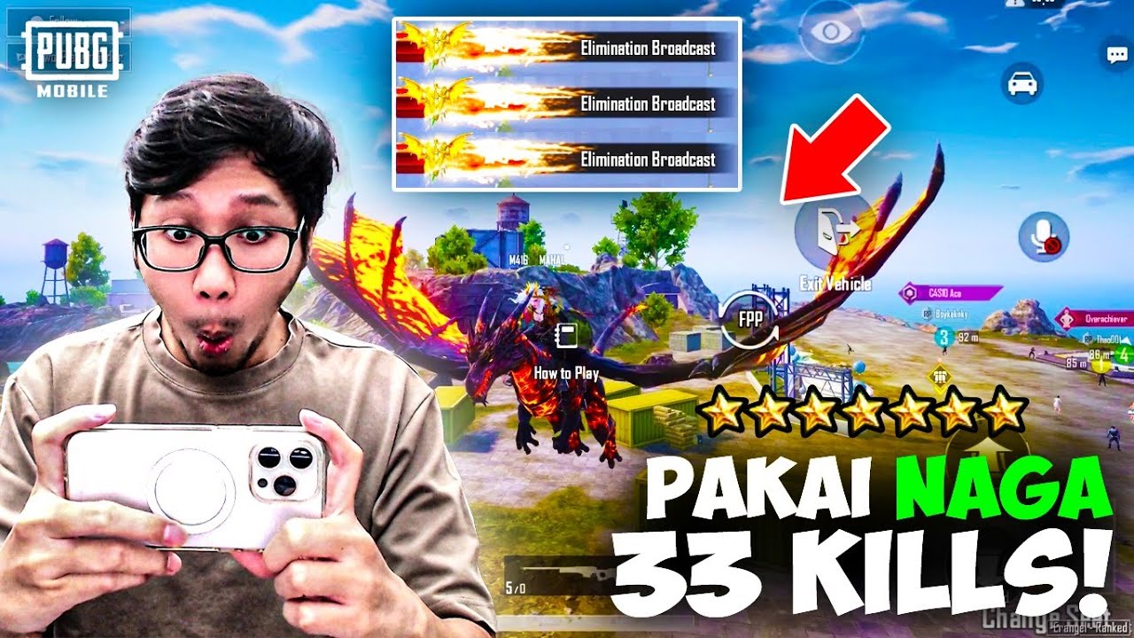 GA NYANGKA! BISA NAIK NAGA DAPAT 33 KILLS! REVIEW X-SUIT DRAVION! - PUBG MOBILE