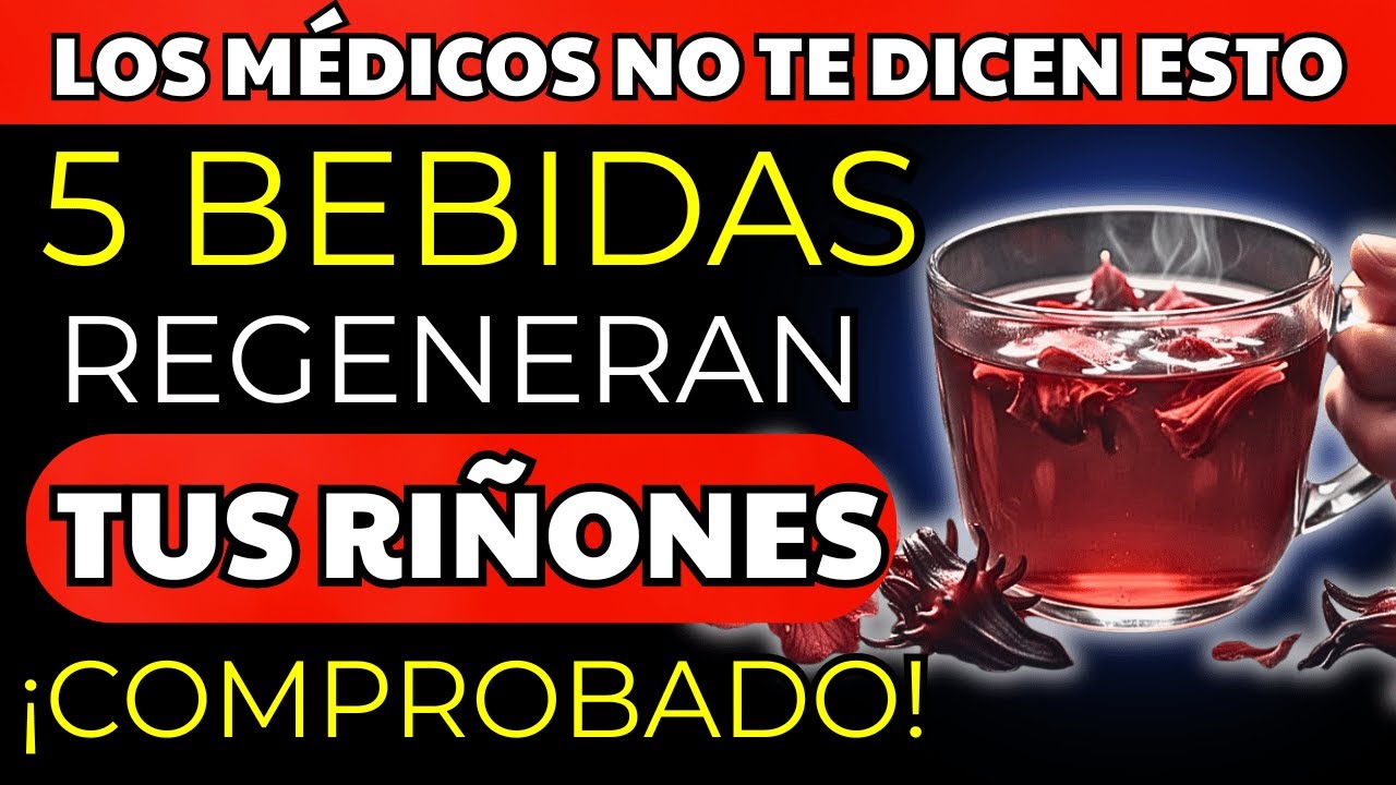 5 BEBIDAS que PROTEGEN tus RIÑONES y Previenen Cálculos