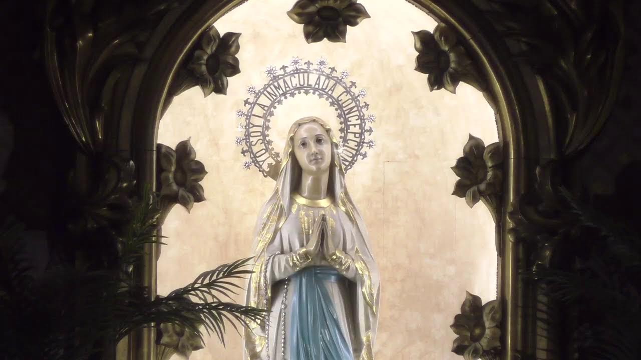 ROSARIO Y PRIMER DIA TRIDUO VIRGEN LOURDES