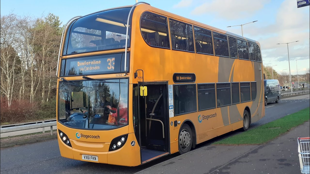 33: Stagecoach Fife Scania N230UD Enviro 400 15763 (VX61 FKN)