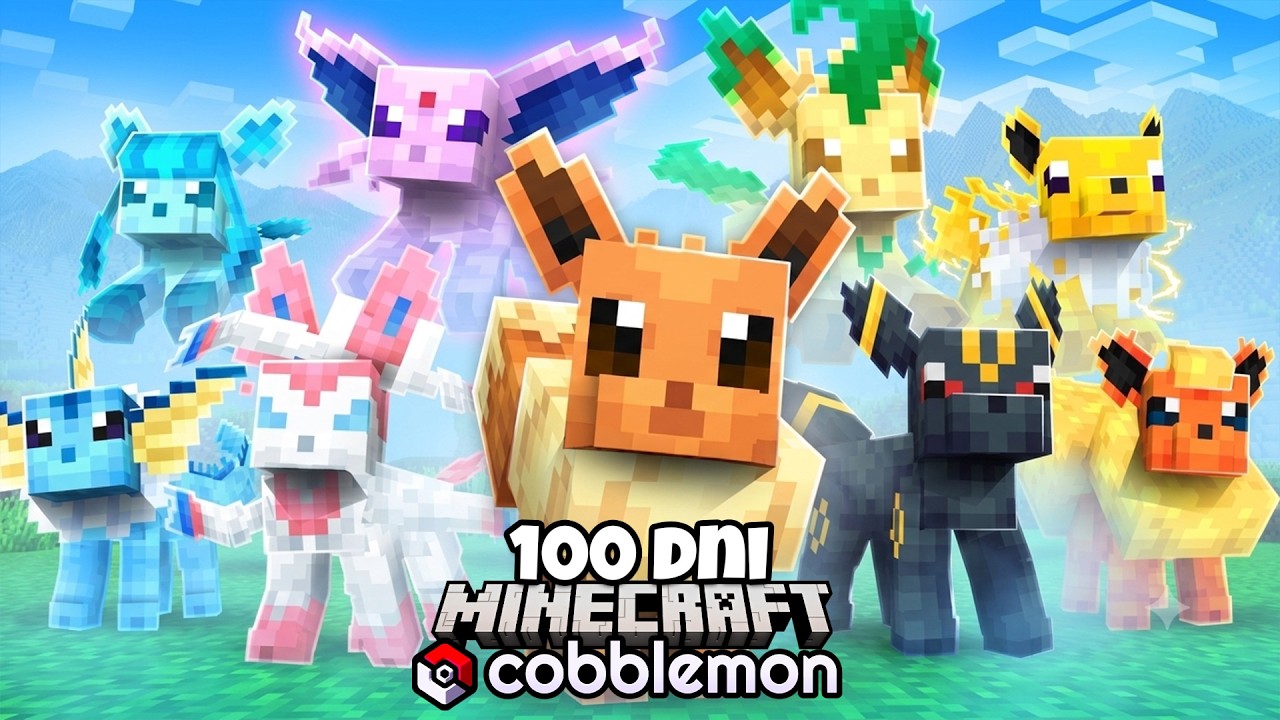 Spędziłem 100 dni jako TRENER EEVEELUCJI Pok&eacute;mon Minecraft!