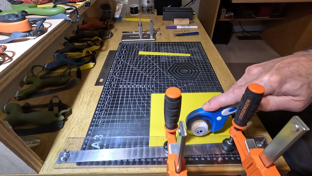 Slingshot - Cutting Bands and Tying on the Pouch