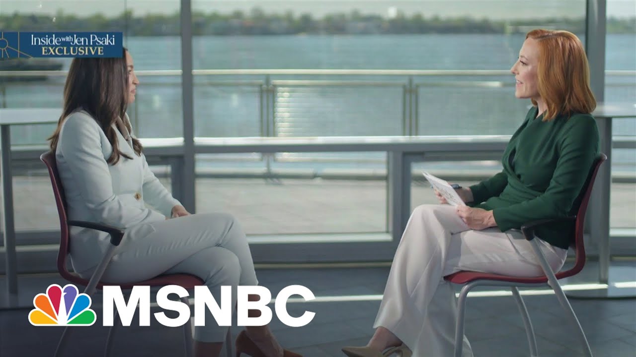 AOC and Jen Psaki talk abortion rights, the climate crisis, and her Republican colleagues