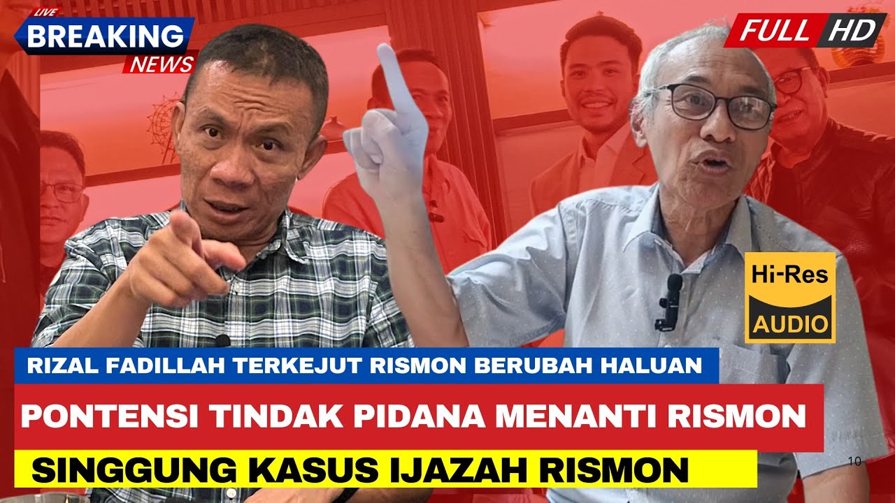 🔴 Kasus Tindak Pidana Lain Menunggu Rismon‼️Rizal Fadillah Terkejut Perubahan Rismon Sianipar‼️